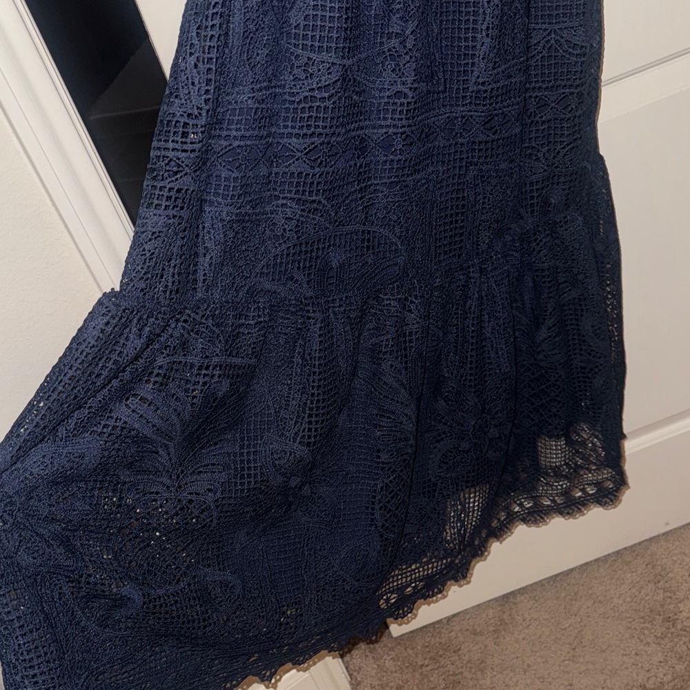 Adelyn Rae Navy Textured Dress - Picture 6 of 8